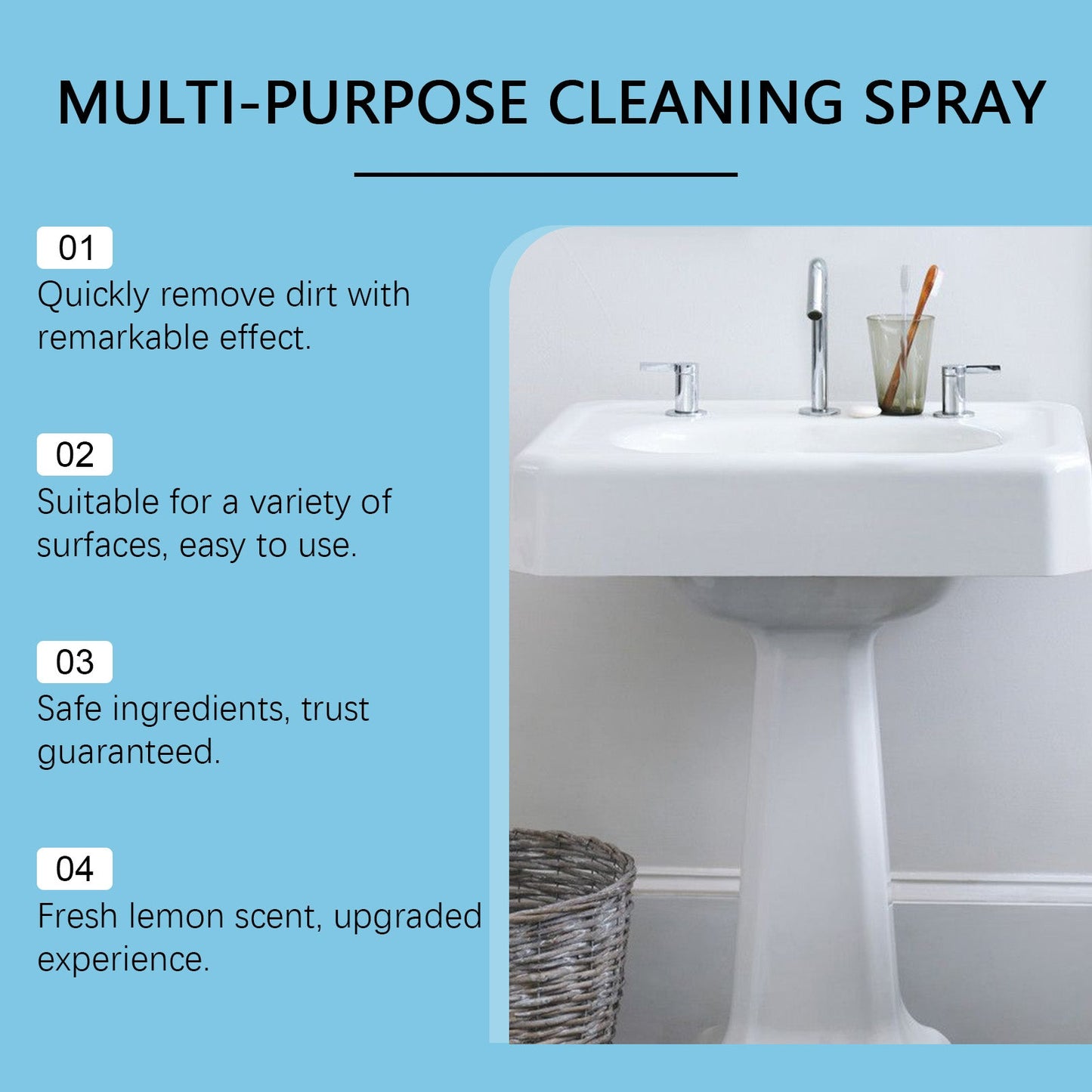 Jakehoe Multi-purpose cleaning tablets Multi-purpose cleaning tablets for water-stained walls, oily stains, bathrooms, and home use