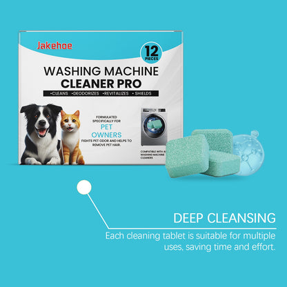 Jakehoe Washing machine cleaning tablets Cleaning the washing machine drum for household use, removing stains and scale