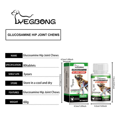 Yegbong Joint care tablets for dogs Joint care tablets for pets and dogs enhance vitality and provide nutritional supplements