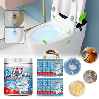 Jakehoe Toilet cleaning tablets（Barrel） Household Bathroom Toilet Deodorizing and Dirt-Removing Cleaning Tablets for Urine Stains
