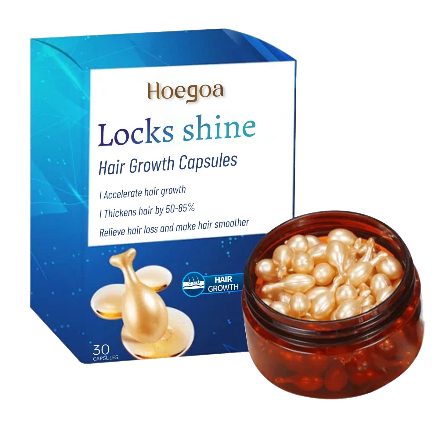 HOEGOA Hair Care Capsules Scalp Repair Essential Oil, Hair Smoothing Care Essence, No-Rinse Hair Care Capsules