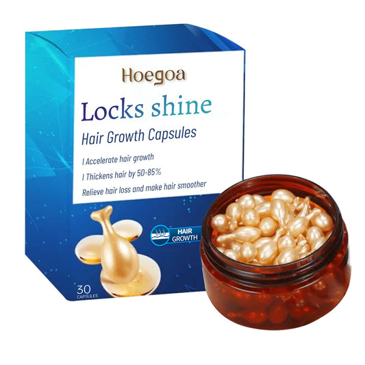 HOEGOA Hair Care Capsules Scalp Repair Essential Oil, Hair Smoothing Care Essence, No-Rinse Hair Care Capsules
