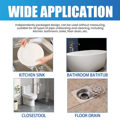 Jakehoe Drain Cleaning Tablets Kitchen and toilet drain pipes are clogged; cleaning, unclogging, and eliminating odors