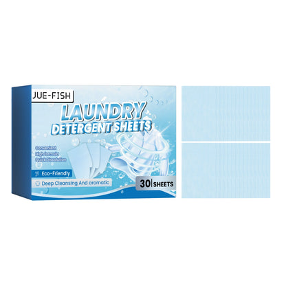 Jue-Fish Laundry tablets Deeply cleans clothes, removes oil stains and dirt, and leaves a long-lasting fragrance - clothing cleaning tablets