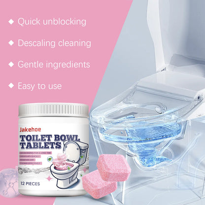 Jakehoe Toilet cleaning effervescent tablets Household toilet cleaning tablets for removing dirt and stains from toilets