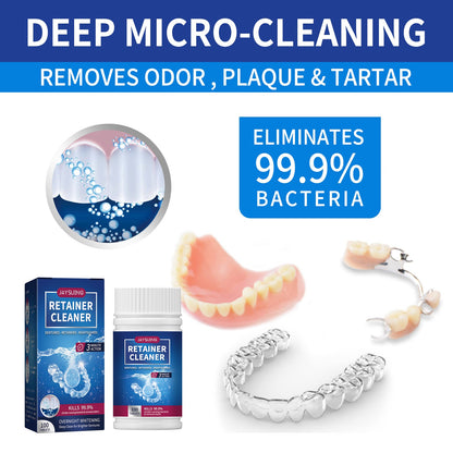 Jaysuing Denture cleaning tablets Whitening Dentures Fresh Breath Oral Care Cleaning Tablets
