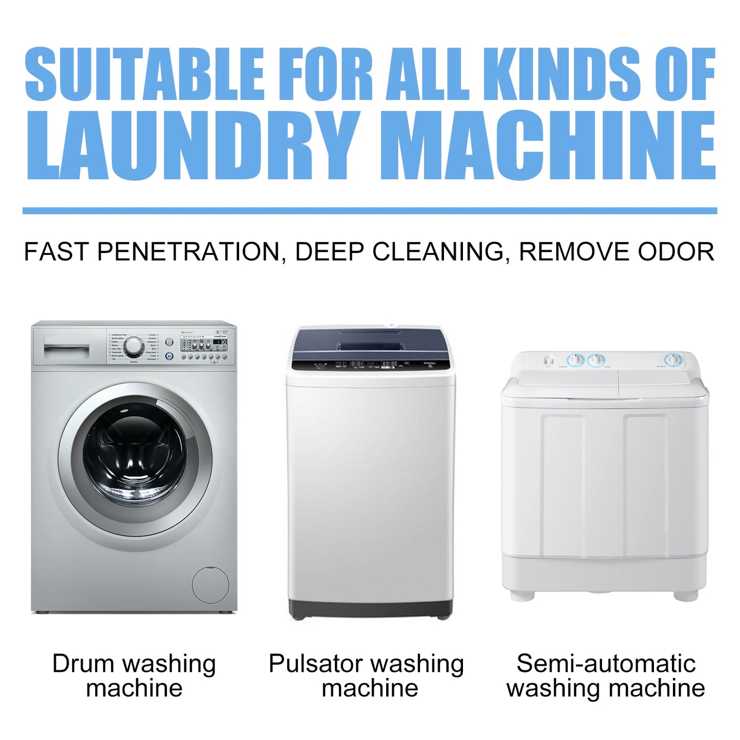 Jaysuing Washing machine cleaning tablets Automatic drum-type cleaning tablets for washing machine tanks to remove dirt and odors
