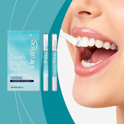 Oralhoe Dental care pen Cares for oral hygiene, cleans teeth, removes yellow stains and plaque, freshens breath, teeth whitening pen
