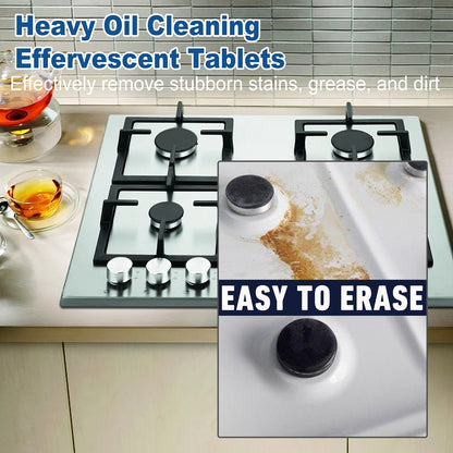 Jaysuing Oil stain cleaning tablets（Boxed） Heavy grease and stain cleaning effervescent tablets for kitchen range hoods and stoves