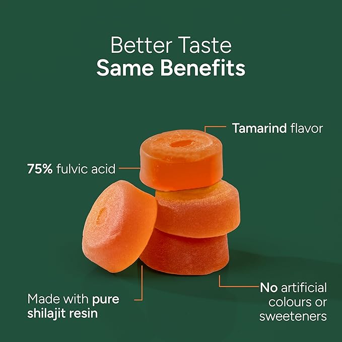 10-in-1 Shilajit Gummies (4000mg)|Tongkat Ali, Maca, 75% Fulvic Acid | Sugar-Free & Vegetarian1.