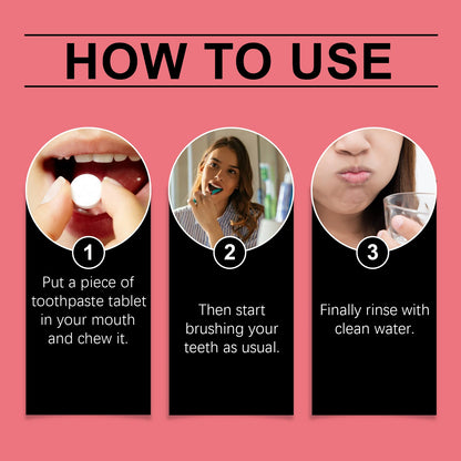 Oralhoe Cinnamon toothpaste tablets Gentle cleaning of dental stains, oral hygiene care, dental care toothpaste tablets