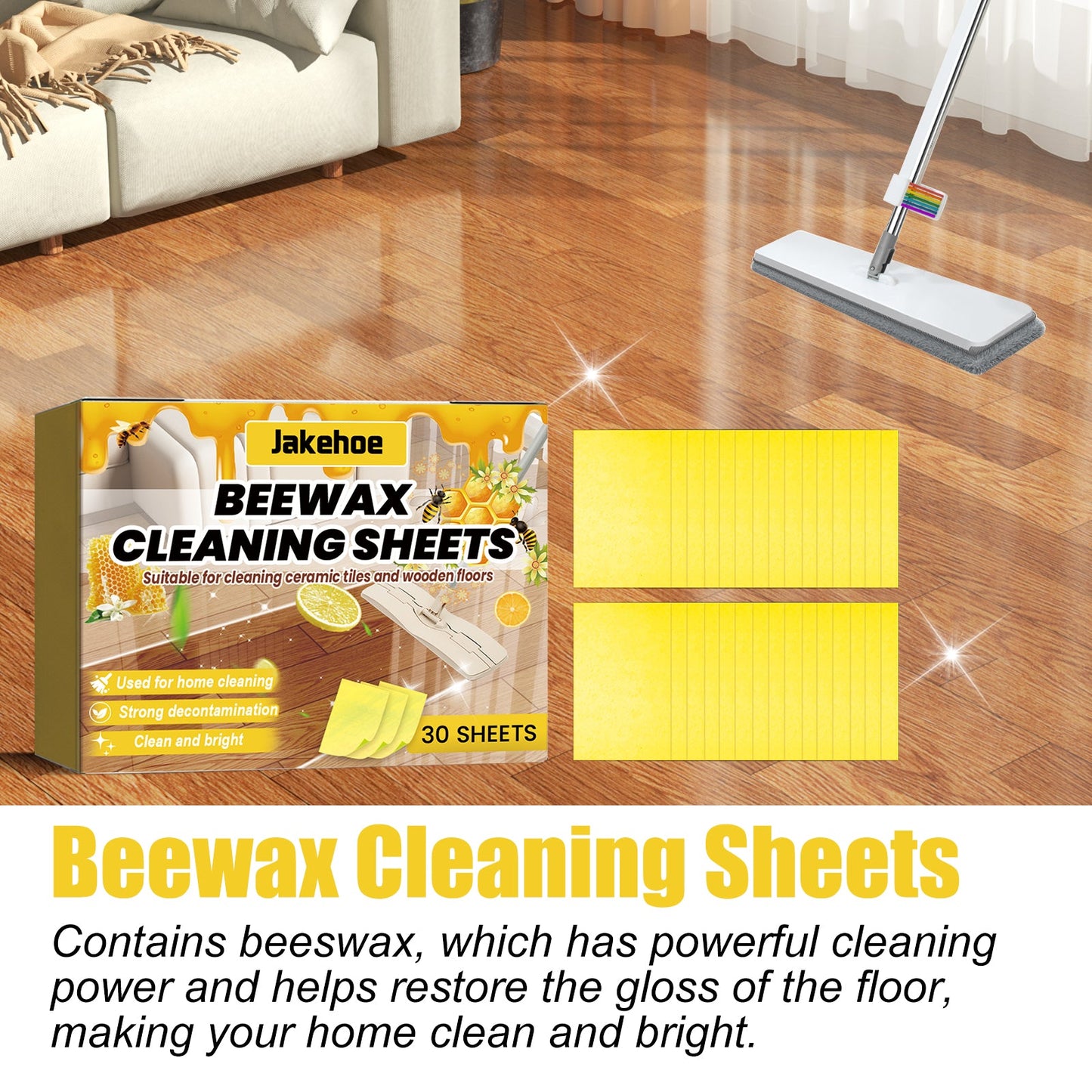 Jakehoe Floor Cleaning Plate Household Floor Stain Removal, Descaling, and Brightening Multi-Function Cleaning Pads