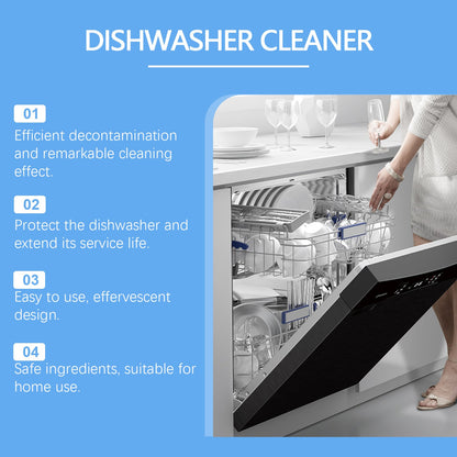 Jaysuing Dishwasher cleaning tablets Removes oil, dirt, and grime from household kitchen dishwashers and eliminates odors