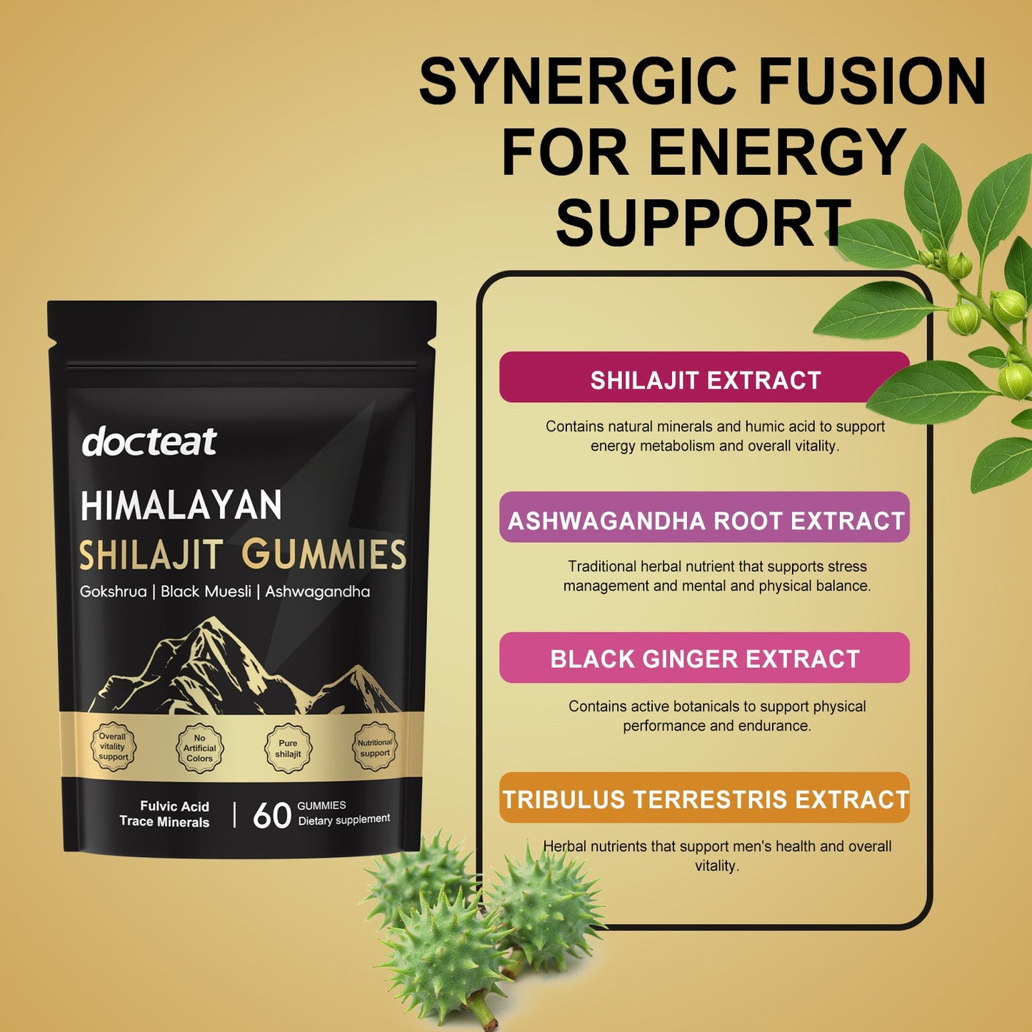 Docteat Xilaizhi Soft Candy Daily care to help boost physical energy and vitality, supporting supplements