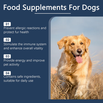 Yegbong Food supplements for dogs Immune-boosting dietary supplement to promote dog vitality and health