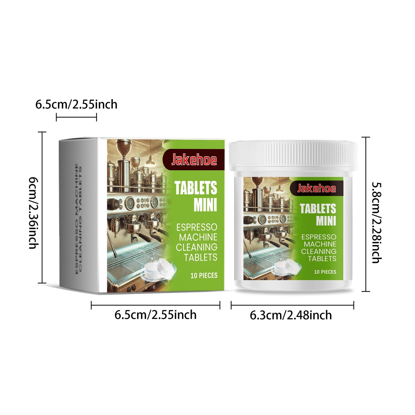 Jakehoe Coffee machine cleaning tablets Specialized cleaning and descaling tablets for coffee machines to remove coffee stains and renovate