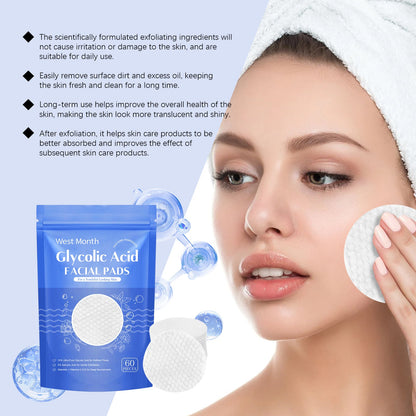West Month Salicylic Acid Cleansing Pads Gentle facial cleansing tablets for moisturizing and hydrating skin