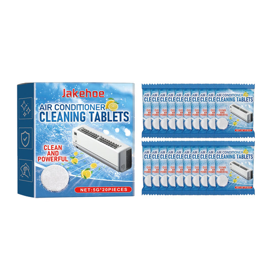 Jakehoe Air conditioner cleaning tablets Home air conditioner filter for deep cleaning of the indoor unit to remove dust and odors