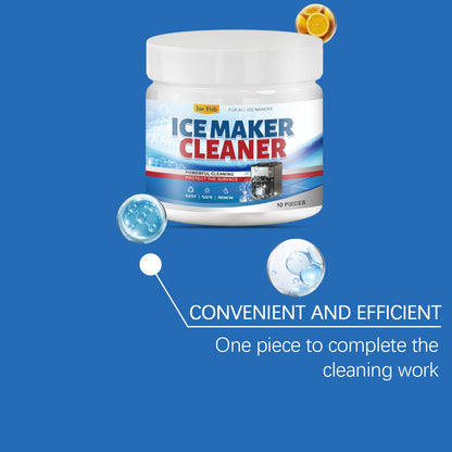 Jue Fish Ice Maker Cleaning Tablets Household Deep Cleaning, Descaling, Deodorizing, and Maintenance Ice Maker Cleaning Tablets