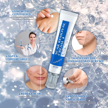 Quickly Fade New and Old Scars & Tighten Skin Repair Cream | Safe, Gentle & Suitable for Sensitive Skin