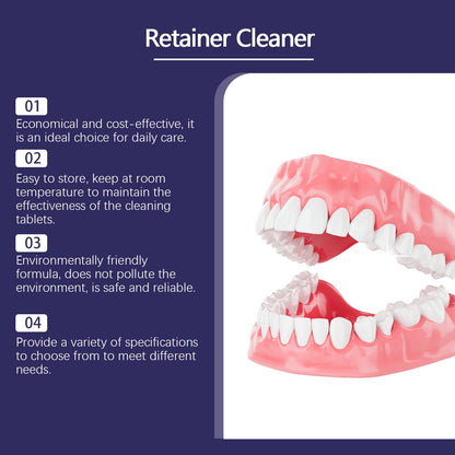 Oralhoe Mouthguard cleaning tablets Care for dentures and braces, oral cleaning, stain removal, cleaning tablets, care
