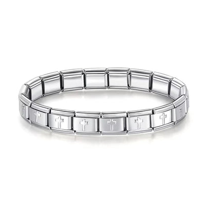Italian Charm Bracelet（Cross）
