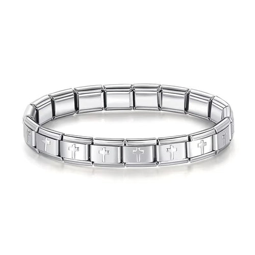 Italian Charm Bracelet（Cross）