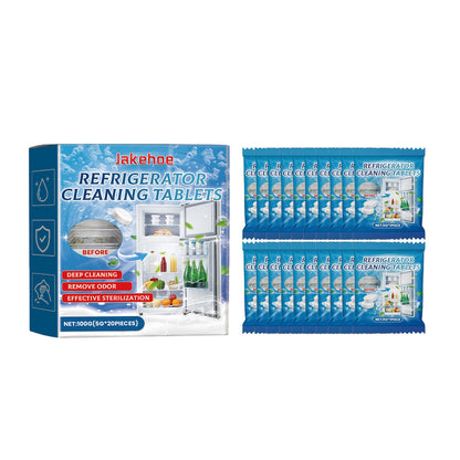 Jakehoe Refrigerator cleaning tablets Refrigerator, microwave, oven degreasing and deodorizing multi-purpose cleaning tablets