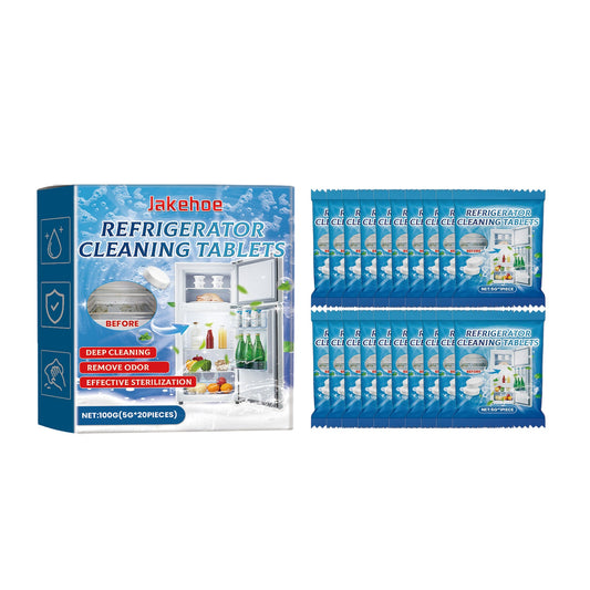 Jakehoe Refrigerator cleaning tablets Refrigerator, microwave, oven degreasing and deodorizing multi-purpose cleaning tablets