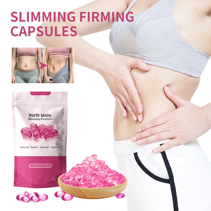 North Moon Fish Oil Softgels for the Body Moisturizing and delicate body skin and abdominal care fish oil soft capsules