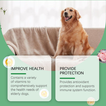 Yegbong Nutritional Vitamin Tablets for Middle-Aged and Elderly Dogs Provides comprehensive nutritional support to promote health and wellness food