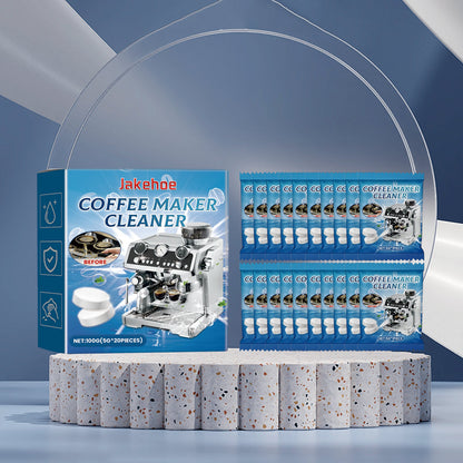Jakehoe Coffee machine cleaning tablets Coffee machine brewer filter cleaning tablets for stubborn dirt and scale