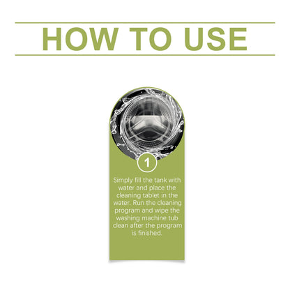 Jakehoe Washing machine cleaning tablets Drum-type washing machine tank cleans dirt, removes odors, and leaves a pleasant fragrance