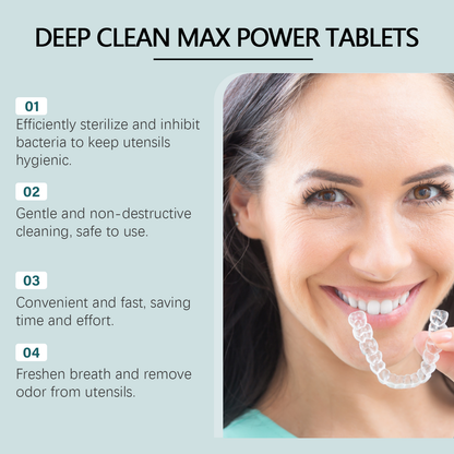 Oralhoe Dental aligner cleaning effervescent tablets Dental aligner odor-removing gentle stain-removing cleaning tablets