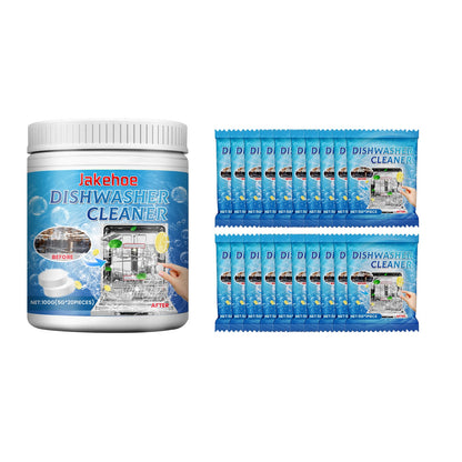 Jakehoe Dishwasher cleaning tablets Dishwasher-specific detergent and brightener for cleaning, removing grease and dirt