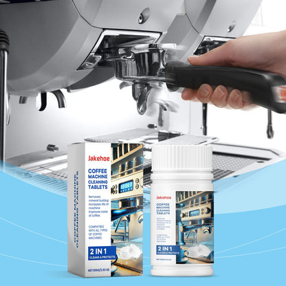Jakehoe Coffee machine cleaning tablets Special cleaning tablets for coffee machines to remove stains, scale, and for maintenance and renovation