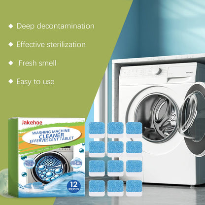 Jakehoe Washing machine cleaning tablets Drum-type washing machine tank cleans dirt, removes odors, and leaves a pleasant fragrance