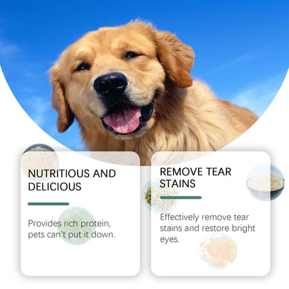Yegbong Tear stain tablets for dogs Gentle cleaning tablets for pet dogs' tear stains and eye dirt
