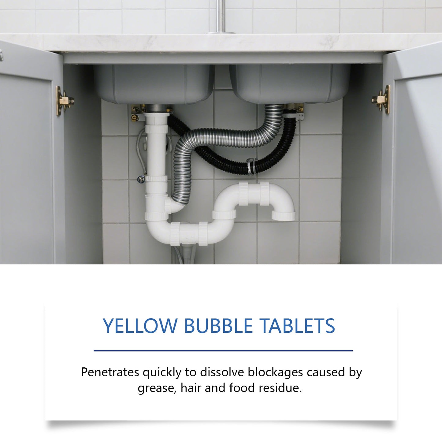 Jakehoe Pipe cleaning tablets Household cleaning drain cleaner for unclogging hair and grease in sewers