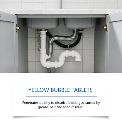 Jakehoe Pipe cleaning tablets Household cleaning drain cleaner for unclogging hair and grease in sewers