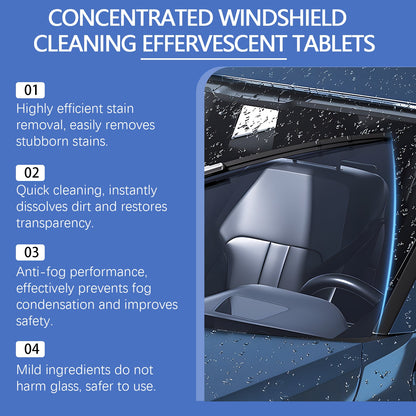 Rayhong Windshield washer tablets Car window rainproof, waterproof, stain-removing, daily maintenance effervescent tablets