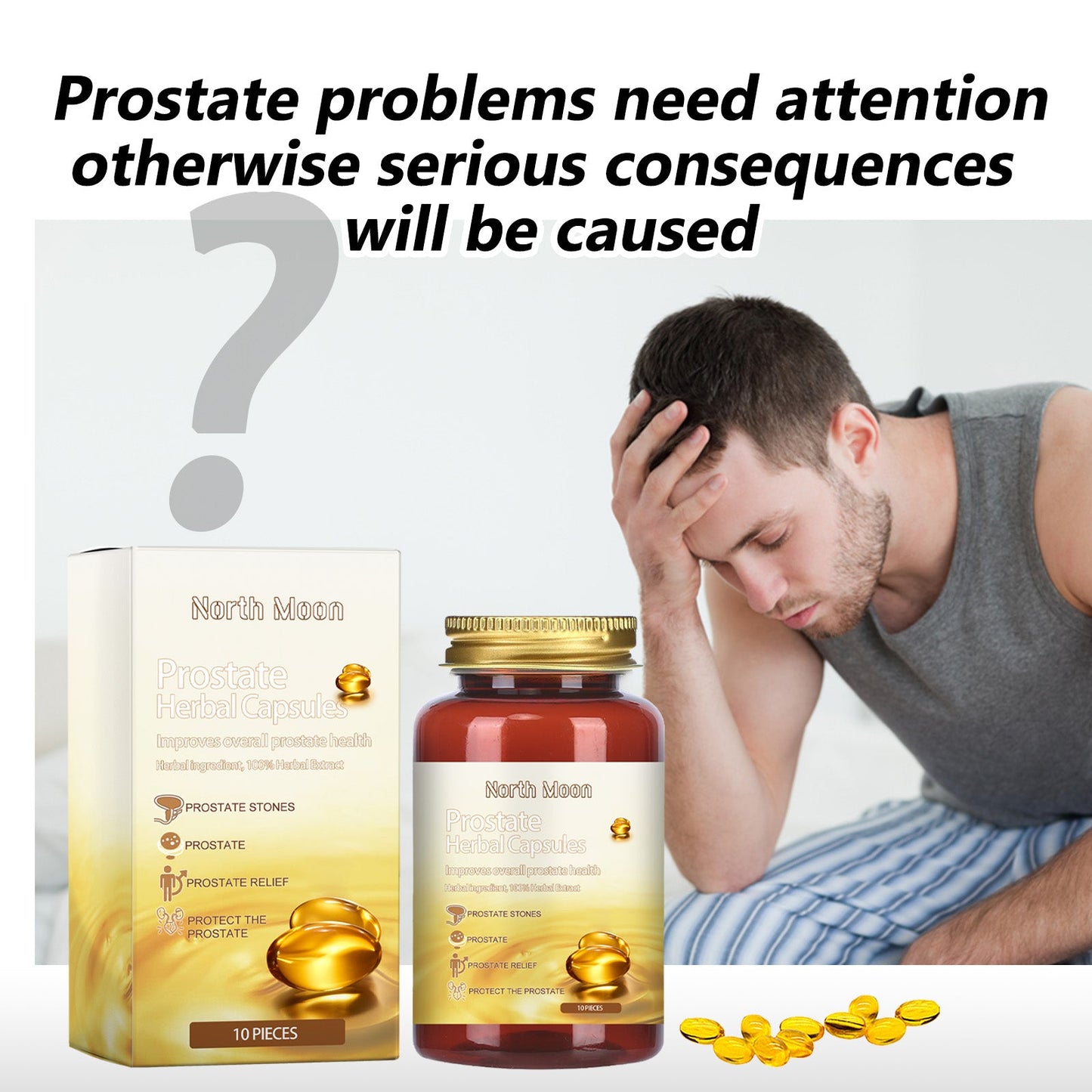 NORTH MOON Qianliekang Relief Capsules Men's body massage care relieves prostate discomfort and enhances vitality