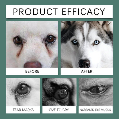 Yegbong Tear stain tablets for dogs Gentle cleaning tablets for pet dogs' tear stains and eye dirt
