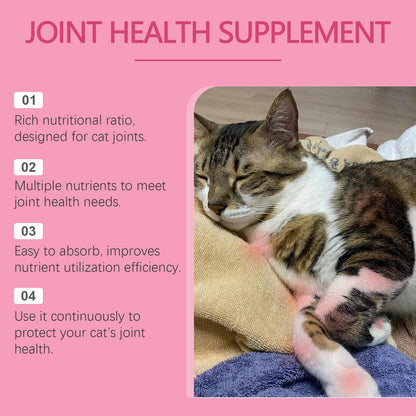 Yegbong Joint care tablets for cats Pet Cat Joint Care: Protecting and Maintaining Pet Joint Health