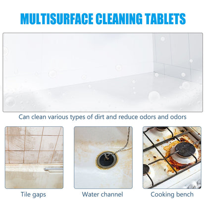 Jakehoe Multi-Surface Cleaning Effervescent Tablets Toilet deodorizer, sink and toilet stain remover, cleaning effervescent tablets