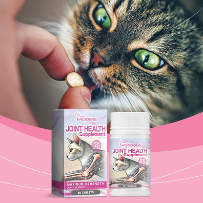 Yegbong Joint care tablets for cats Pet Cat Joint Care: Protecting and Maintaining Pet Joint Health