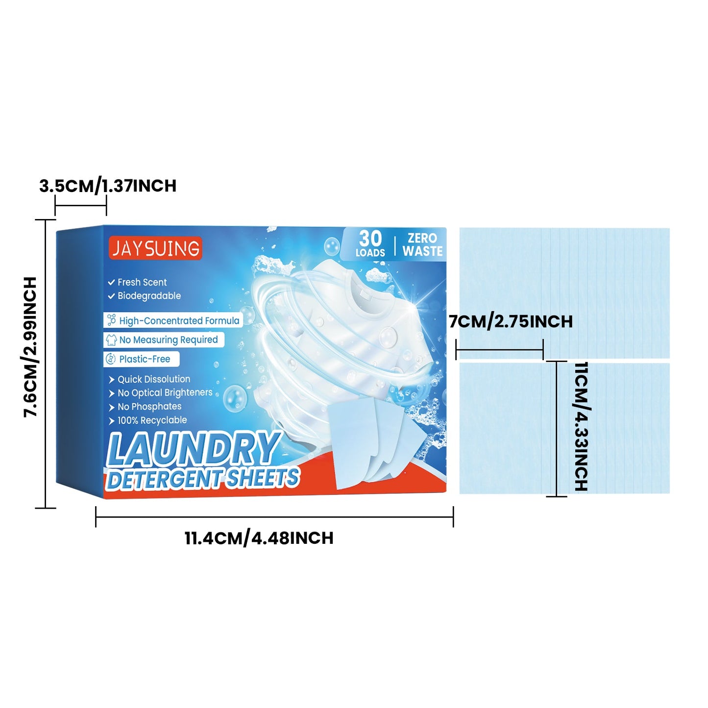 Jaysuing Laundry tablets Multi-purpose cleaning and washing tablets for removing oil stains, dirt, and mold from clothes