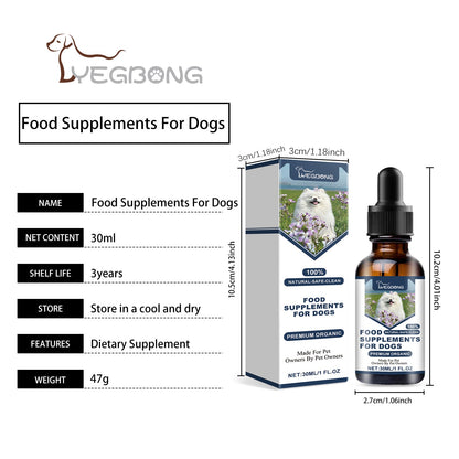 Yegbong Food supplements for dogs Immune-boosting dietary supplement to promote dog vitality and health