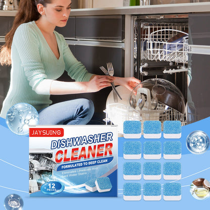 Jaysuing Dishwasher cleaning tablets Removes oil, dirt, and grime from household kitchen dishwashers and eliminates odors
