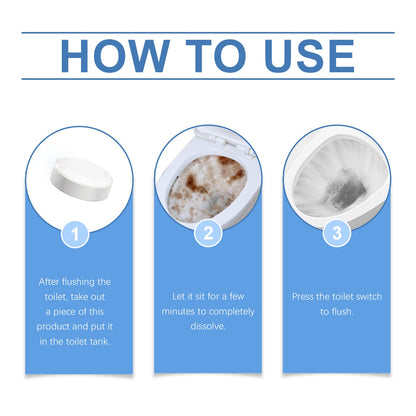 Jue Fish Toilet cleaner tablets Bathroom Toilet Cleaning Tablets for Removing Stubborn Stains and Odors
